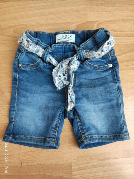 Riflové kraťasy pre dievčatko 92, lindex,92