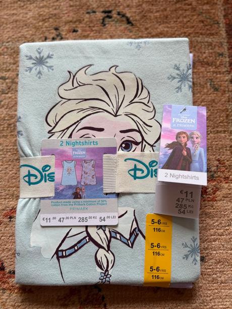 Frozen nočné košieľky duopack, disney,104 / 116 / 122