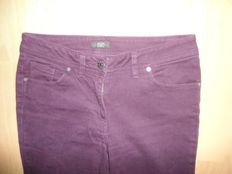 Fialove riflove nohavice, f&f,38