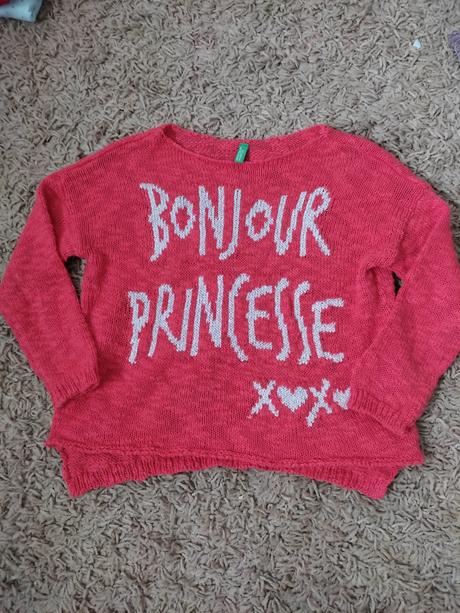 Crop mikina, benetton,140