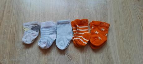 Ponozky novorodenec 5ks, <50