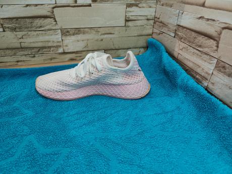 Adidas 36 2/3 - dámske ružovo biele deerupt tenisk, adidas,36