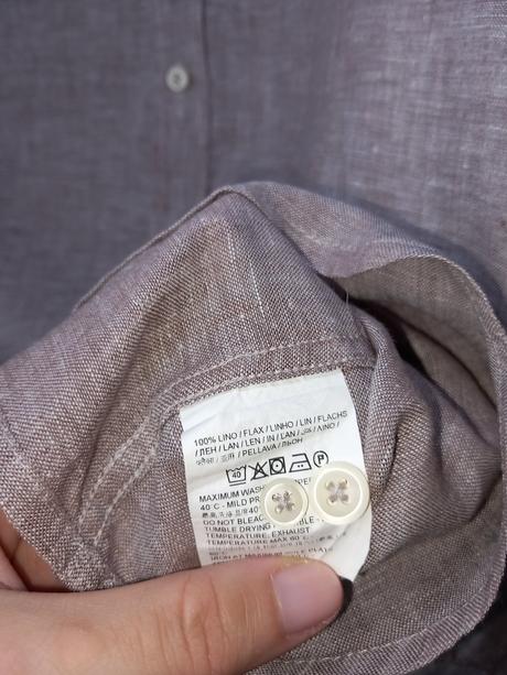Ľanová košeľa m/l/oversize, l