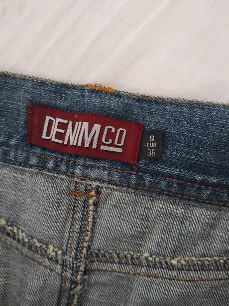 Sukňa s cipkou, denim,s