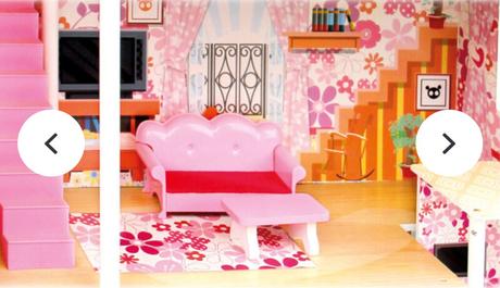 Veľký drevený domček pre bábiky, 