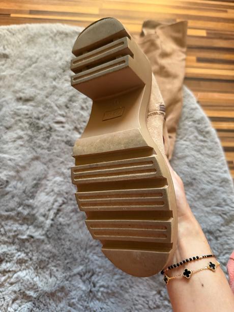 Hnedé čižmy nad koleno, 39