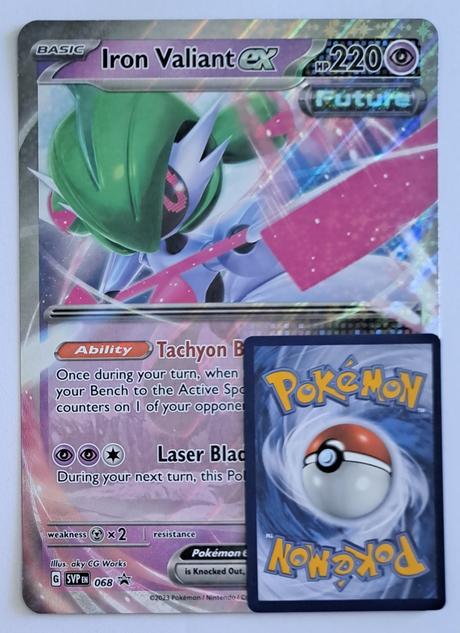 Pokémon jumbo karta iron valiant ex, 