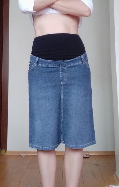 Tehotenská riflová sukňa, yessica,34