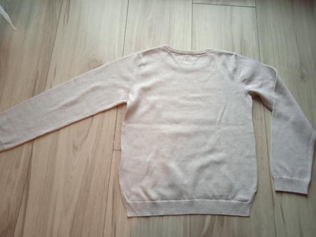 Bežový pulóver zn.h&m s aplikáciou, veľ.116, h&m,116