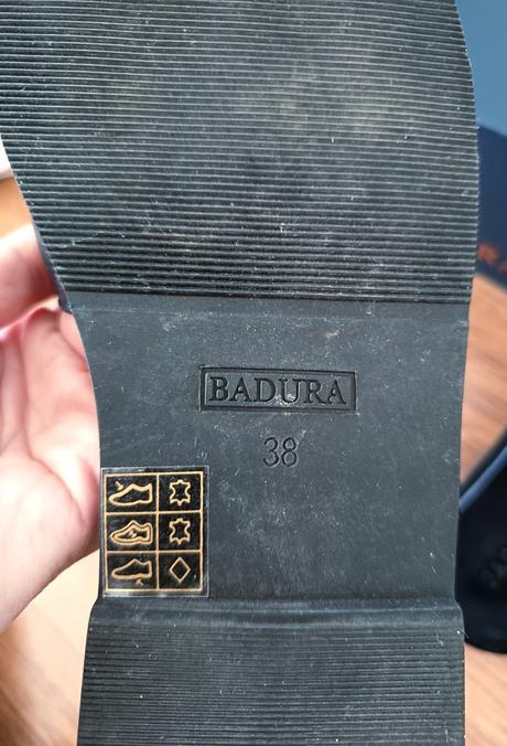 Kožené šľapky badura, 38