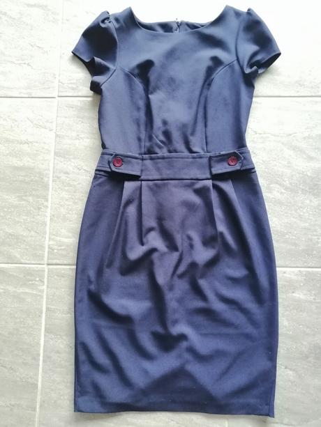 Modré šaty asos, v34-36, 34