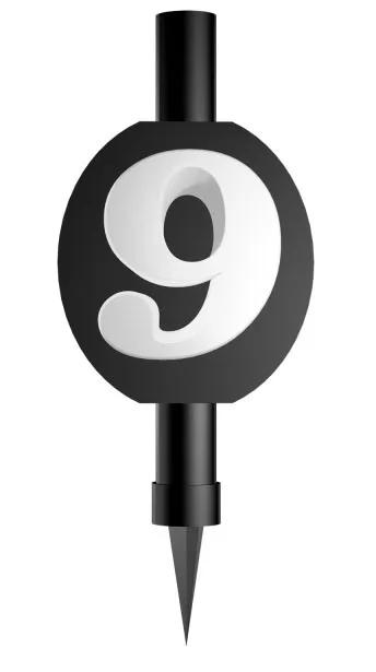 Tortový zápich ohňostroj čierny č.9 - skladom,