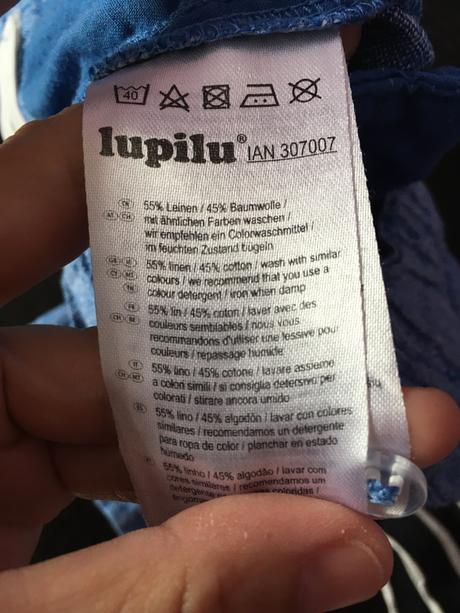 Kratke lanove nohavice, lupilu,86