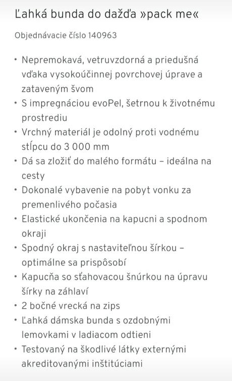 Ľahká bunda do dažďa/skladacia, tchibo,38