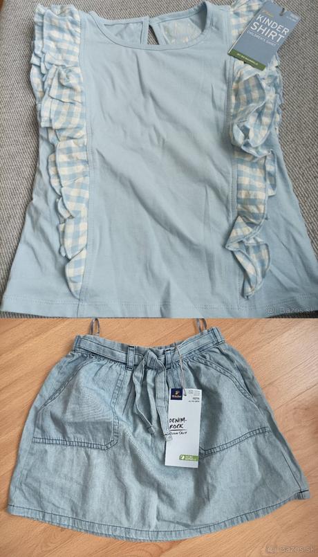 Nové tričko so suknickou 110/116 tchibo, tchibo,110 / 116