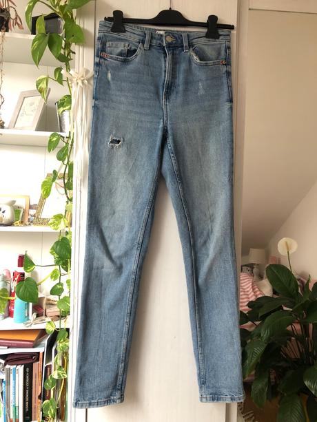 Denim modré rifle/ modré džínsy denim, sinsay,36