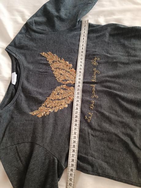 Tričko s dlhým rukávom -krídla, zara,140