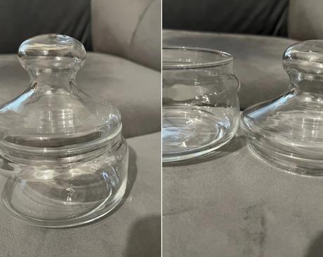 Retro nadoba - priehladne sklo, 