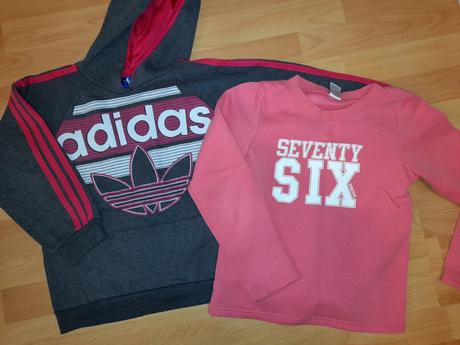 2x mikina, adidas,128