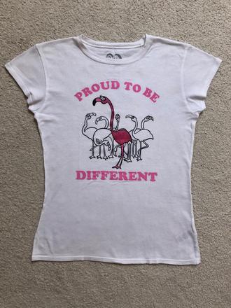 Tricko s plameniakmi - top stav, 158