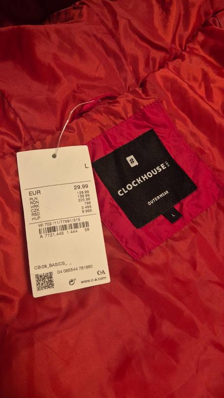 Prešívaná bunda, c&a,l