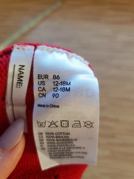 Prechodna jahodkova ciapocka, h&m,86