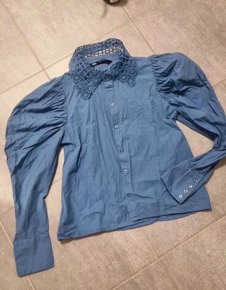 Bluzka zara s krajkou, zara,s