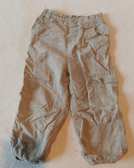 Zateplene bezove nohavice, c&a,86