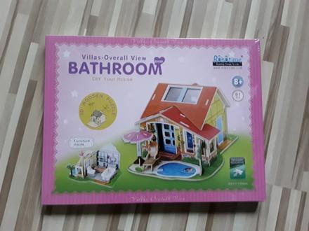 Drevené 3d puzzle skladačka villa snov, 
