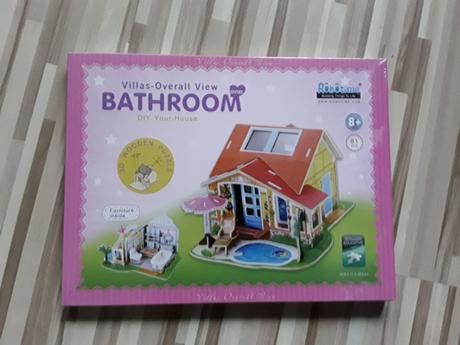 Drevené 3d puzzle skladačka villa snov, 