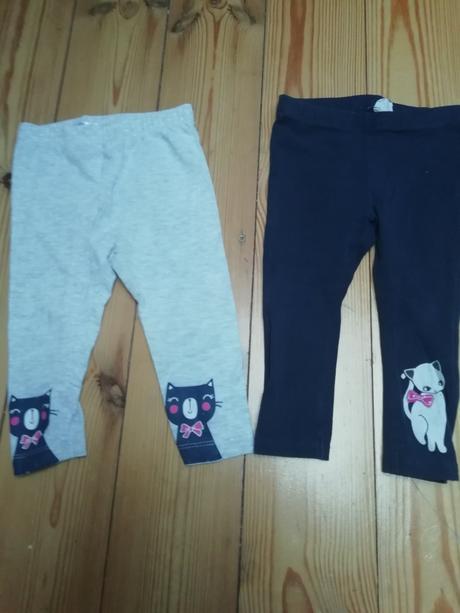 Legíny s mačičkami 2 ks, 80