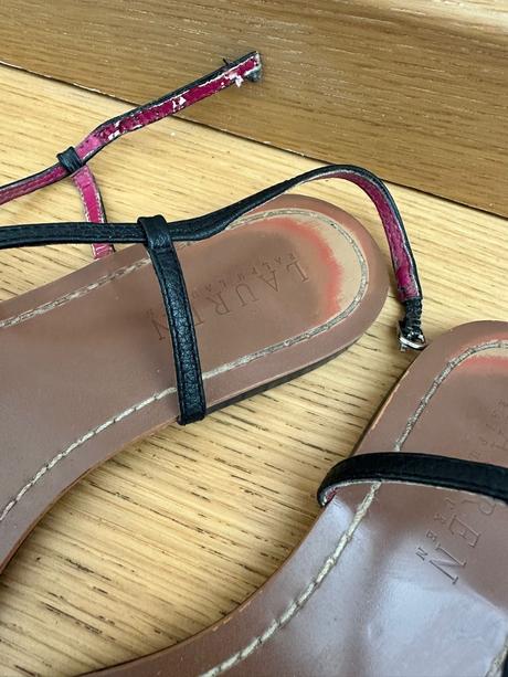 Ralph lauren čierne sandale 38, ralph lauren,38