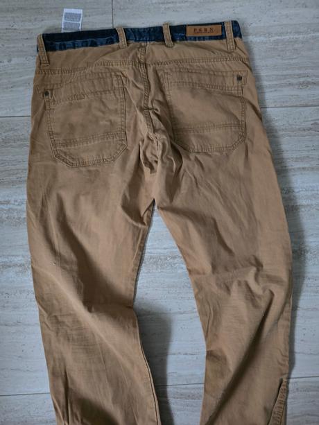 Hnede nohavice, fishbone,xl