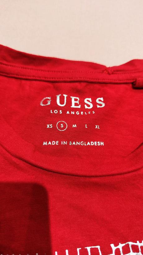 Guess červené tričko, guess,s