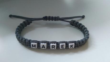 Marek - náramok s menom kľúčenka s menom ako nové, h&m