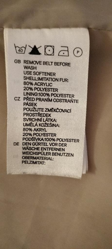 Kožušinová vesta, h&m,s