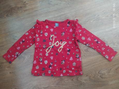 Vianočné tričko s dlhým rukávom, pepco,104