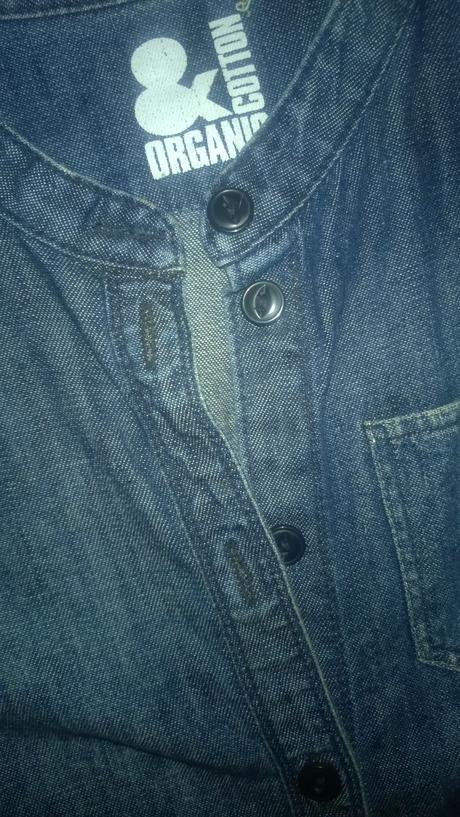 Riflové šaty h&m vel 134/140/146, h&m,140