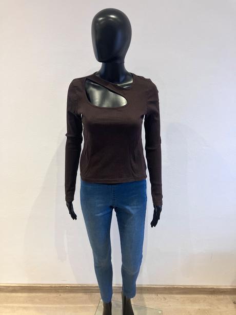 Dámske rebrované tričko noisy may (s), s