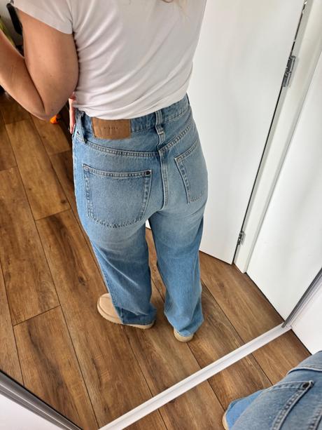 H&m široké rifle, h&m,xs