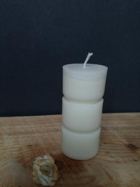 Biela sviečka sekaný valec, 