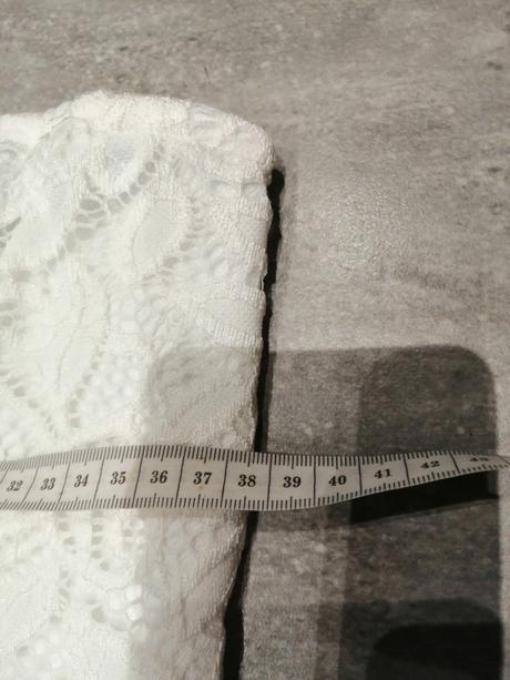 Biele čipkové šaty pružné bodyflirt,v36-38, 36