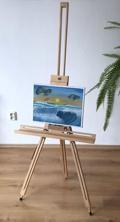 Ručne maľovaný obraz  morská vlna, 