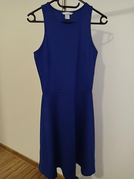 H&m modré áčkové šaty, h&m,s