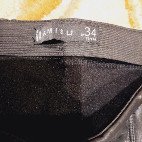 Zateplene kožené nohavice, amisu,xs