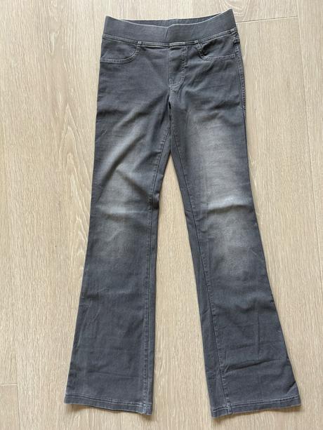 Nové džínsové zvonové nohavice sivé h&m (veľ.152), h&m,152