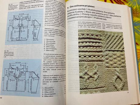 Retro stará kniha škola pletenia, háčkovania 1986,