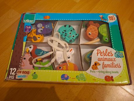 Drevene zvieratká navliekacka, 