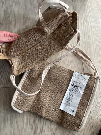 Jutová taška ikea 2x, 