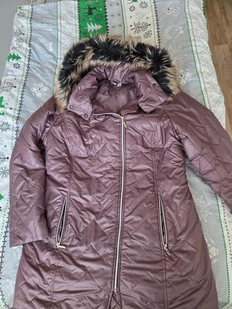 Fialová zimná bunda, xl